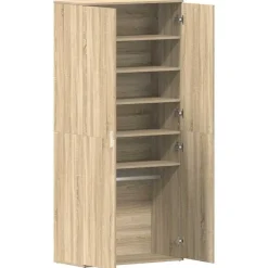vidaXL Armario Zapatero con estante 80 x 39 x 178 cm Roble Sonoma Clearance