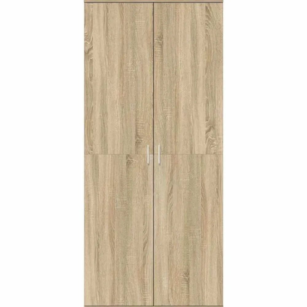 vidaXL Armario Zapatero con estante 80 x 39 x 178 cm Roble Sonoma Clearance