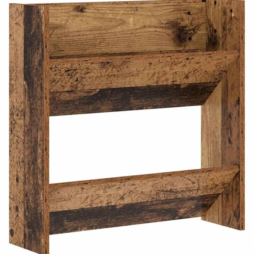 vidaXL Productos Del Hogar-Armario Zapatero con estante Madera vieja 60 x 18 x 60 cm