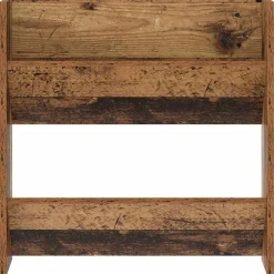 vidaXL Productos Del Hogar-Armario Zapatero con estante Madera vieja 60 x 18 x 60 cm