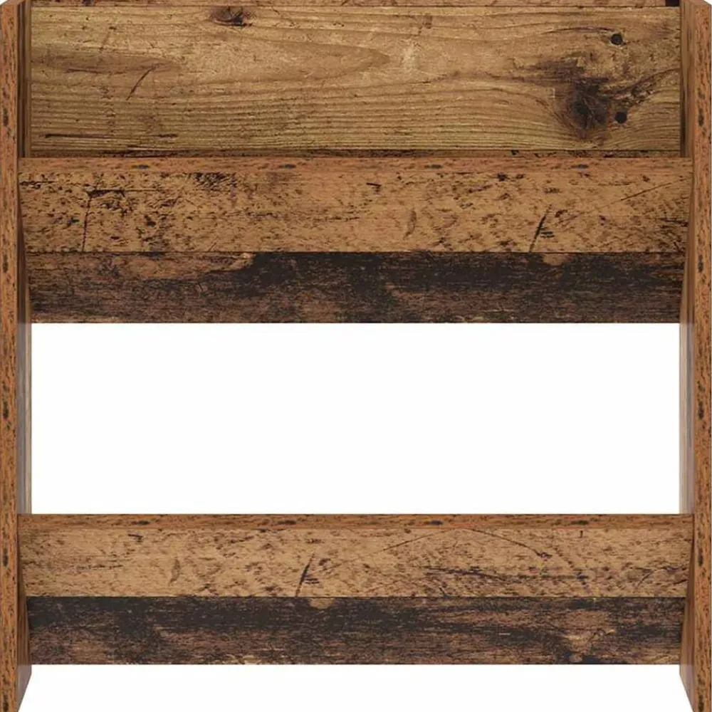 vidaXL Productos Del Hogar-Armario Zapatero con estante Madera vieja 60 x 18 x 60 cm