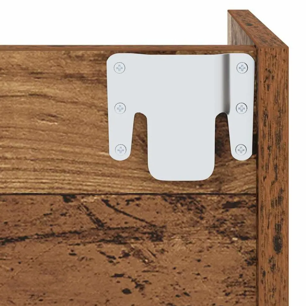 vidaXL Productos Del Hogar-Armario Zapatero con estante Madera vieja 60 x 18 x 60 cm