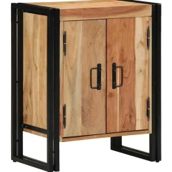 vidaXL Armario Zapatero Marrón 56 x 35 x 70 cm Madera maciza de Acacia Discount