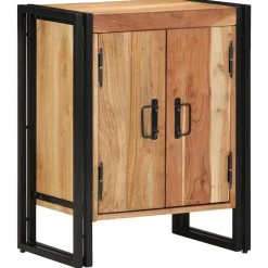 vidaXL Armario Zapatero Marrón 56 x 35 x 70 cm Madera maciza de Acacia Discount