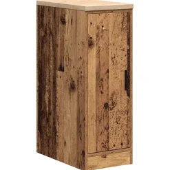 vidaXL Almacenamiento Industrial-Armarios 2 uds para garaje madera ingeniería antigua madera