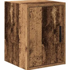 vidaXL Almacenamiento Industrial-Armarios 2 uds para garaje madera ingeniería antigua madera