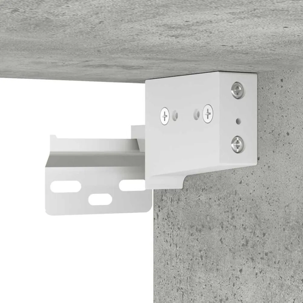 vidaXL Armarios 2 uds para garaje madera de ingeniería ris hormigón Gris hormigón Clearance