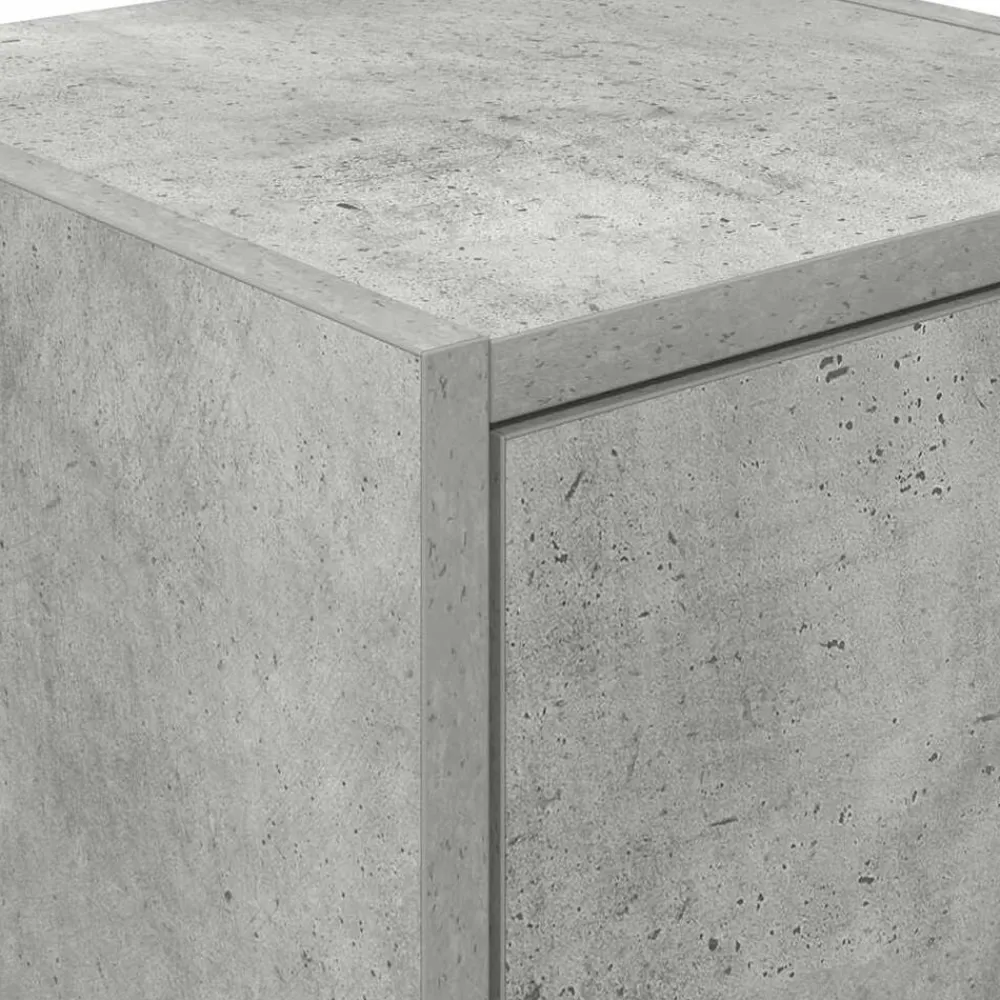 vidaXL Armarios 2 uds para garaje madera de ingeniería ris hormigón Gris hormigón Clearance