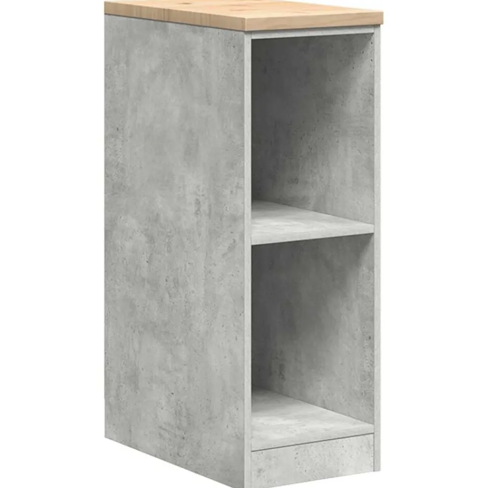 vidaXL Armarios 2 uds para garaje madera de ingeniería ris hormigón Gris hormigón Clearance