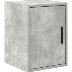 vidaXL Armarios 2 uds para garaje madera de ingeniería ris hormigón Gris hormigón Clearance