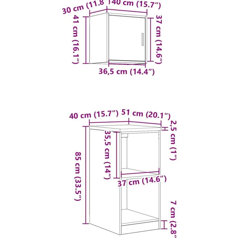 vidaXL Almacenamiento Industrial-Armarios 2 uds para garaje madera ingeniería