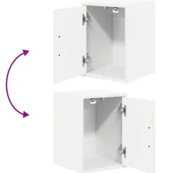 vidaXL Almacenamiento Industrial-Armarios 2 uds para garaje madera de ingeniería