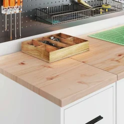vidaXL Almacenamiento Industrial-Armarios 2 uds para garaje madera de ingeniería