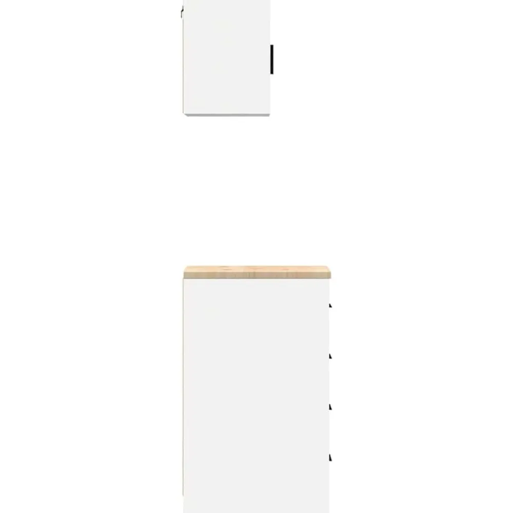 vidaXL Almacenamiento Industrial-Armarios 2 uds para garaje madera de ingeniería