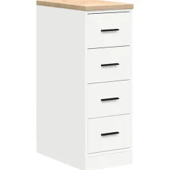 vidaXL Almacenamiento Industrial-Armarios 2 uds para garaje madera de ingeniería