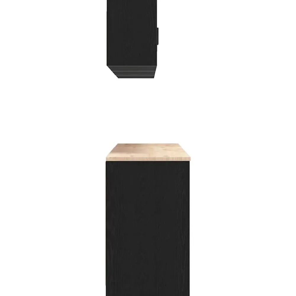 vidaXL Almacenamiento Industrial-Armarios 6 uds para garaje madera de ingeniería
