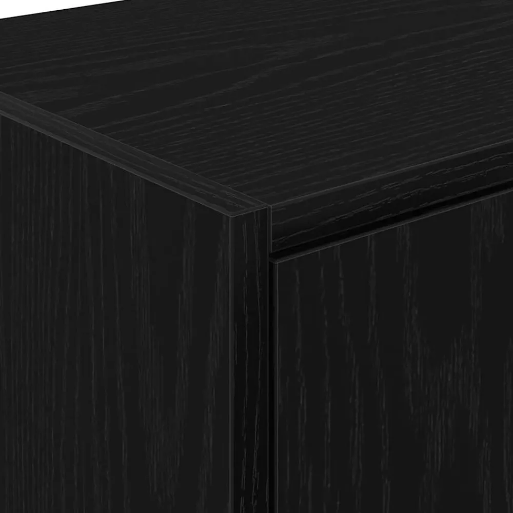 vidaXL Armarios 2 uds para garaje madera de ingeniería Negro Online