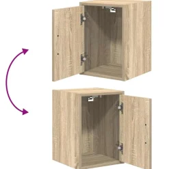 vidaXL Armarios 2 uds para garaje madera de ingeniería Roble Sonoma