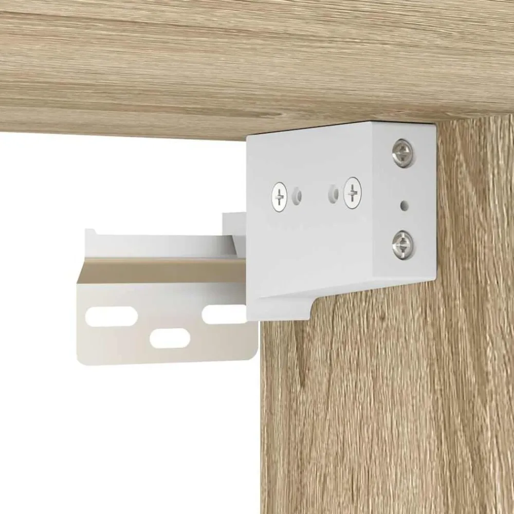 vidaXL Armarios 2 uds para garaje madera de ingeniería Roble Sonoma