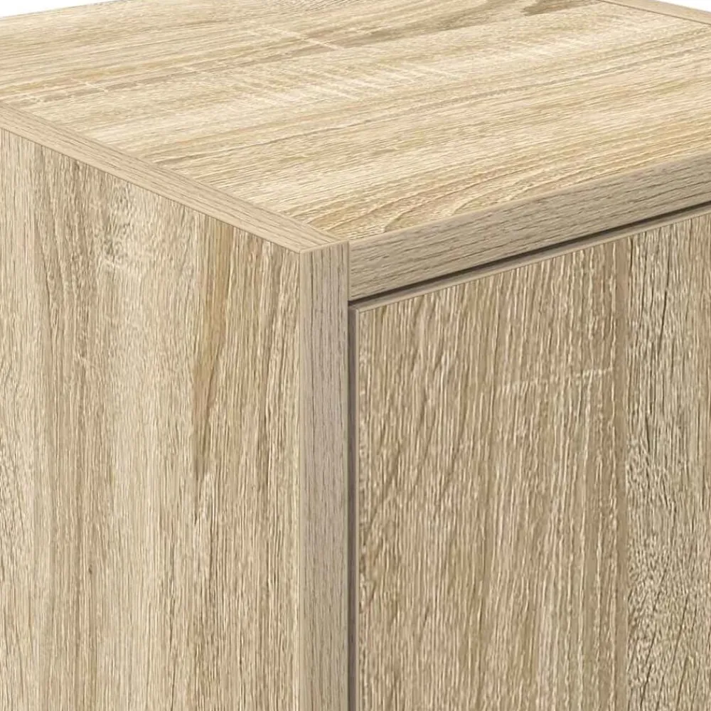 vidaXL Armarios 2 uds para garaje madera de ingeniería Roble Sonoma