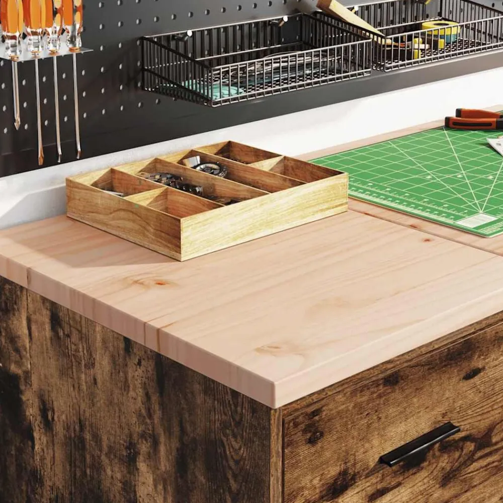 vidaXL Almacenamiento Industrial-Armarios 2 uds para garaje madera ingeniería