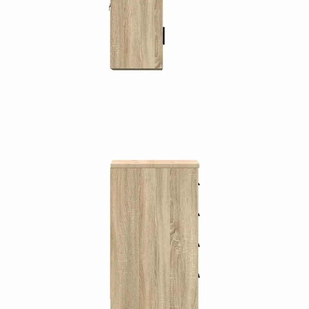 vidaXL Almacenamiento Industrial-Armarios 2 uds para garaje madera de ingeniería