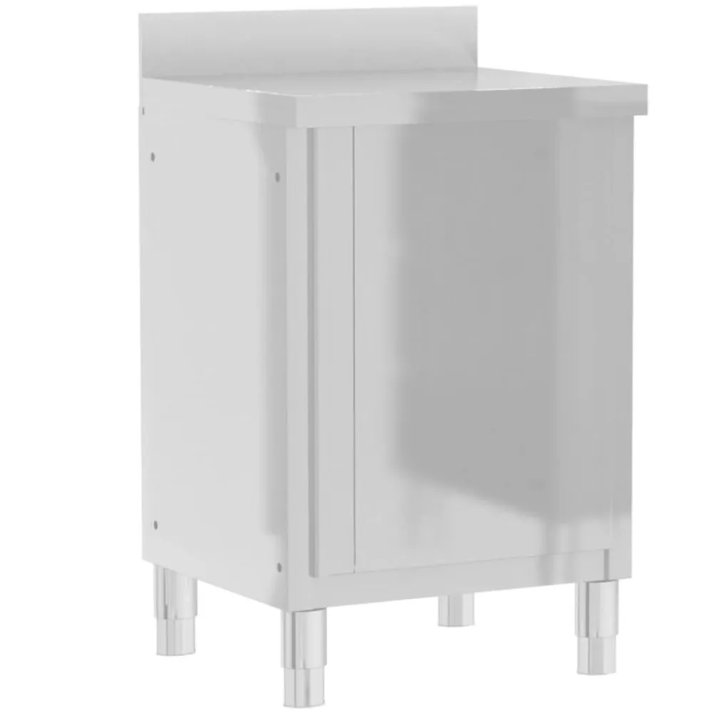 vidaXL Armarios de cocina comerciales 3 piezas de acero inoxidable Discount