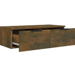 vidaXL Estanterías-Armarios de pared 2 uds contrachapada 68x30x20 cm