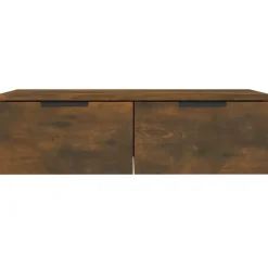 vidaXL Estanterías-Armarios de pared 2 uds contrachapada 68x30x20 cm