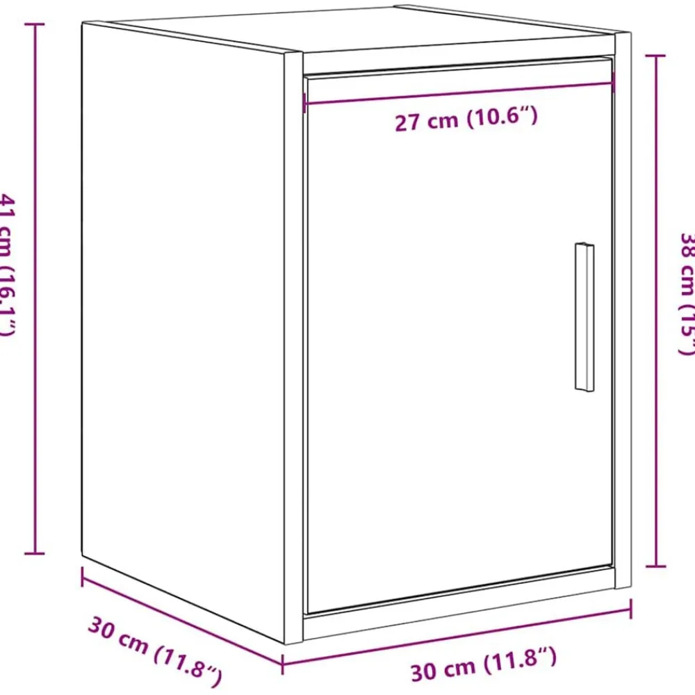 vidaXL Almacenamiento Industrial-Armarios de pared 2 uds para garaje madera