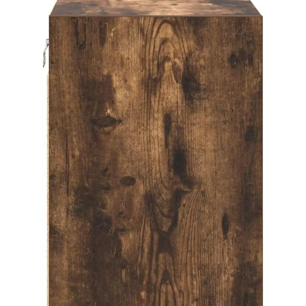 vidaXL Almacenamiento Industrial-Armarios de pared 2 uds para garaje madera