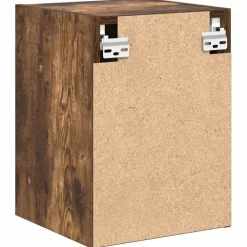 vidaXL Almacenamiento Industrial-Armarios de pared 2 uds para garaje madera