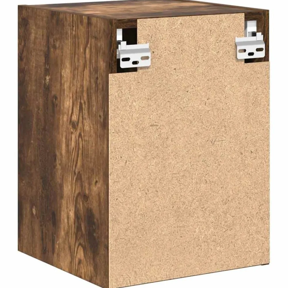 vidaXL Almacenamiento Industrial-Armarios de pared 2 uds para garaje madera
