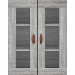 vidaXL Armarios Y Almacenamiento-Armarios de pared 2 uds madera de ingeniería