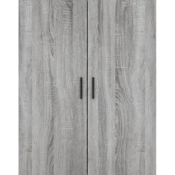 vidaXL Armarios de pared 2 unidades 69,5x34x90 cm Gris sonoma