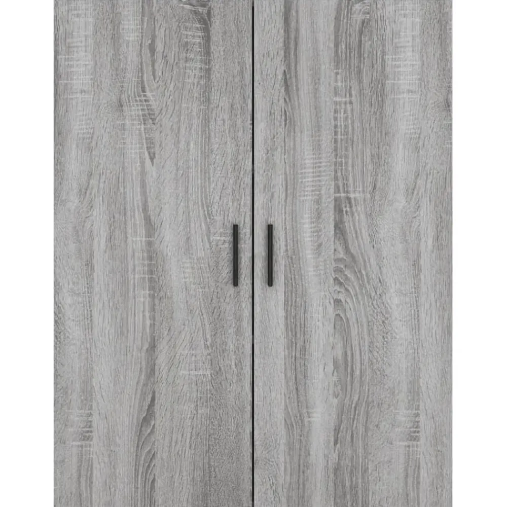 vidaXL Armarios de pared 2 unidades 69,5x34x90 cm Gris sonoma