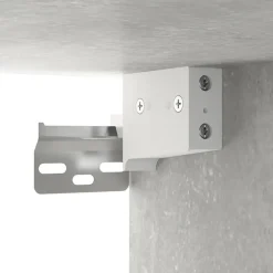 vidaXL Armarios de pared 2 uds contrachapada gris hormigón 68x30x20 cm Gris hormigón Hot