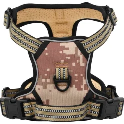 vidaXL Arnés para perros con correa y collar ajustable marrón S marrón camuflaje Outlet