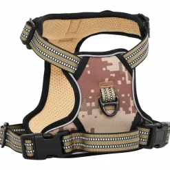 vidaXL Arnés para perros con correa y collar ajustable marrón S marrón camuflaje Outlet