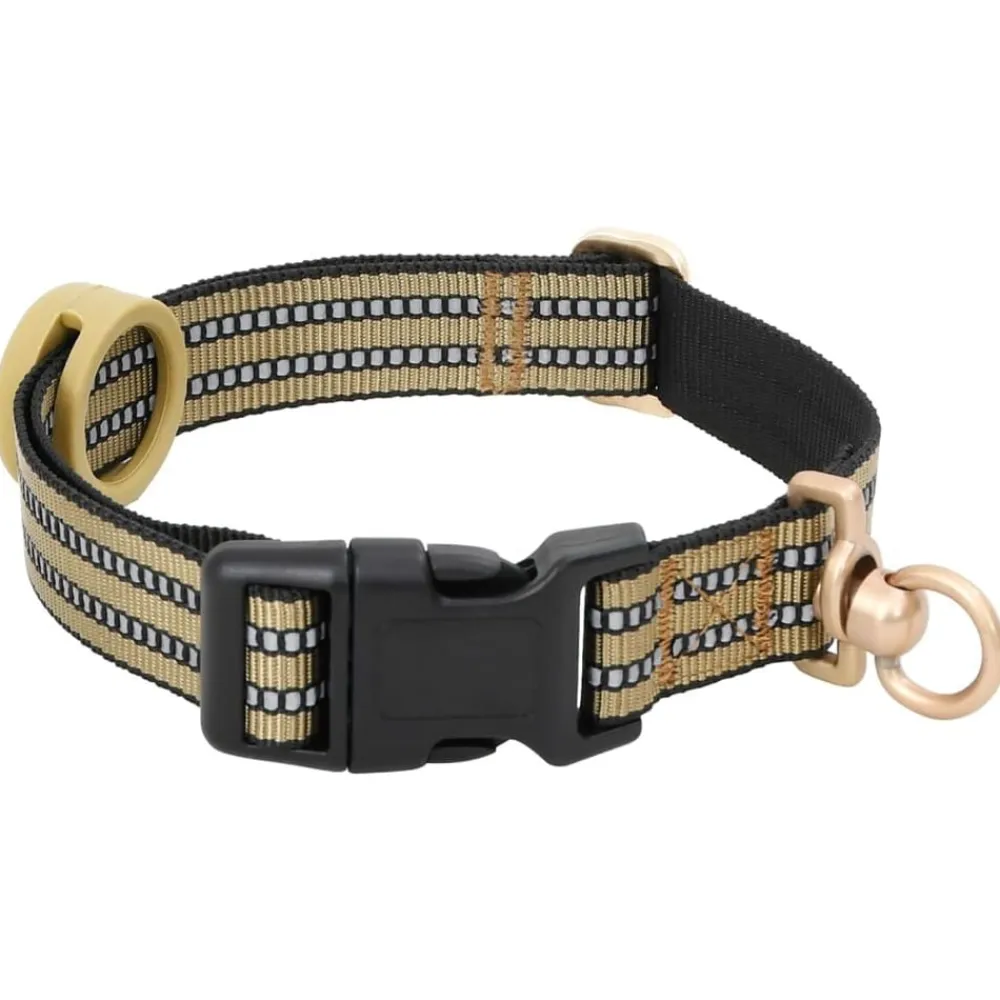 vidaXL Arnés para perros con correa y collar ajustable marrón S marrón camuflaje Outlet