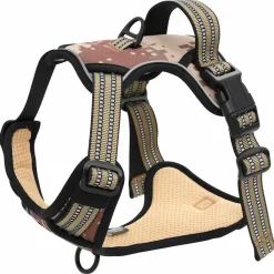 vidaXL Arnés para perros con correa y collar ajustable marrón S marrón camuflaje Outlet