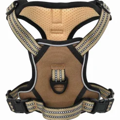 vidaXL Productos Para Mascotas-Arnés para perros con correa y collar ajustable marrón M