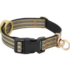 vidaXL Productos Para Mascotas-Arnés para perros con correa y collar ajustable marrón M