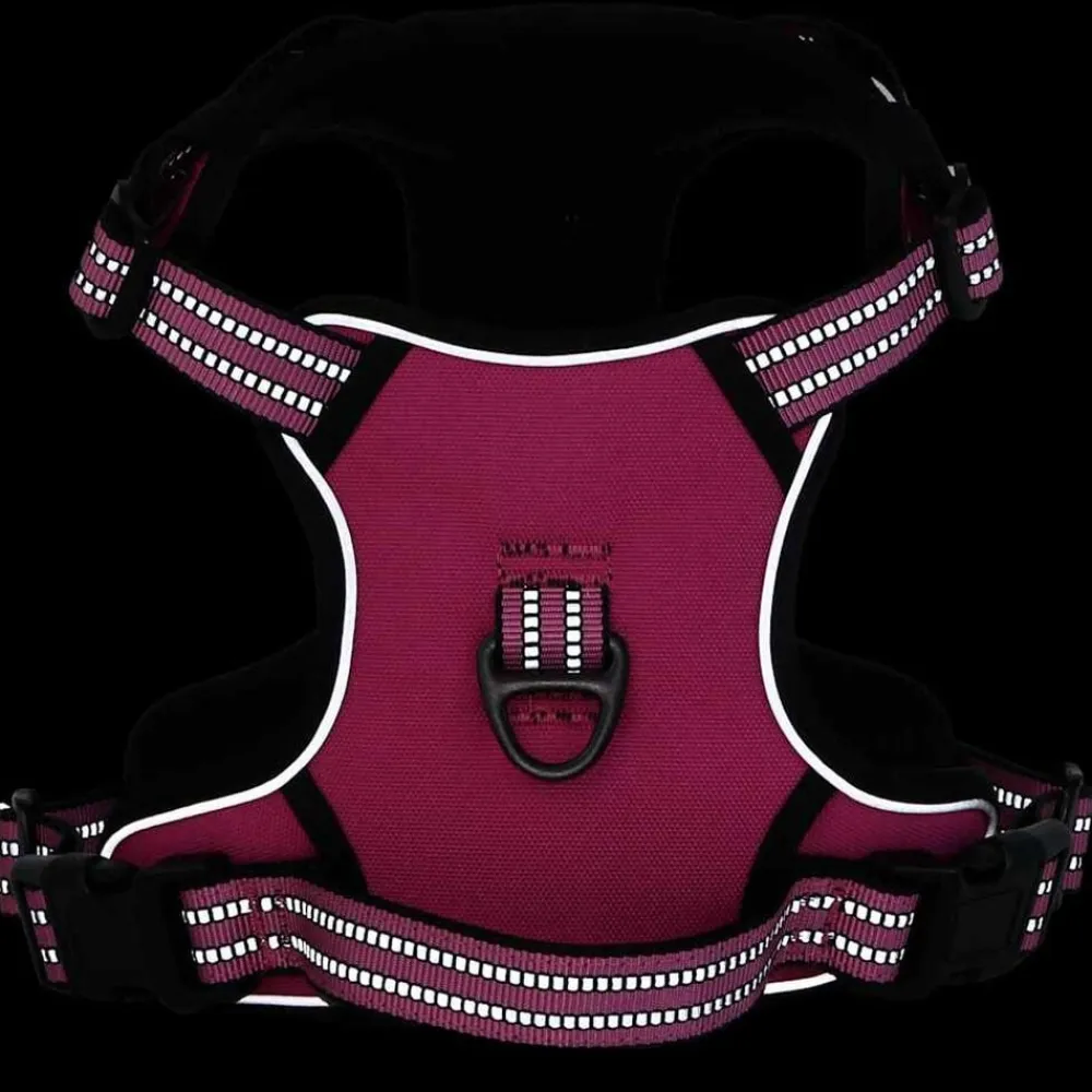 vidaXL Arnés para perros con bandas reflectantes ajustables L Rosa Discount