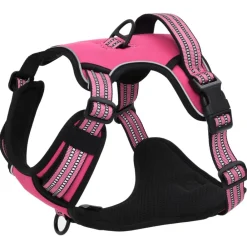 vidaXL Arnés para perros con bandas reflectantes ajustables L Rosa Discount