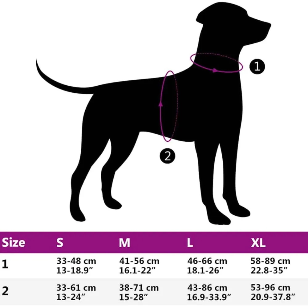 vidaXL Arnés para perros con bandas reflectantes ajustables L Rosa Discount