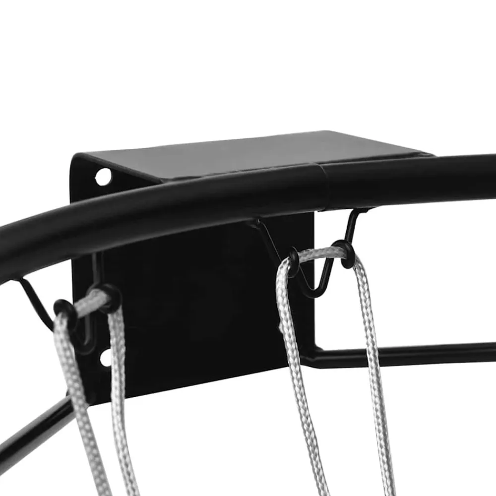 vidaXL Aro de baloncesto acero 45 cm Negro Sale