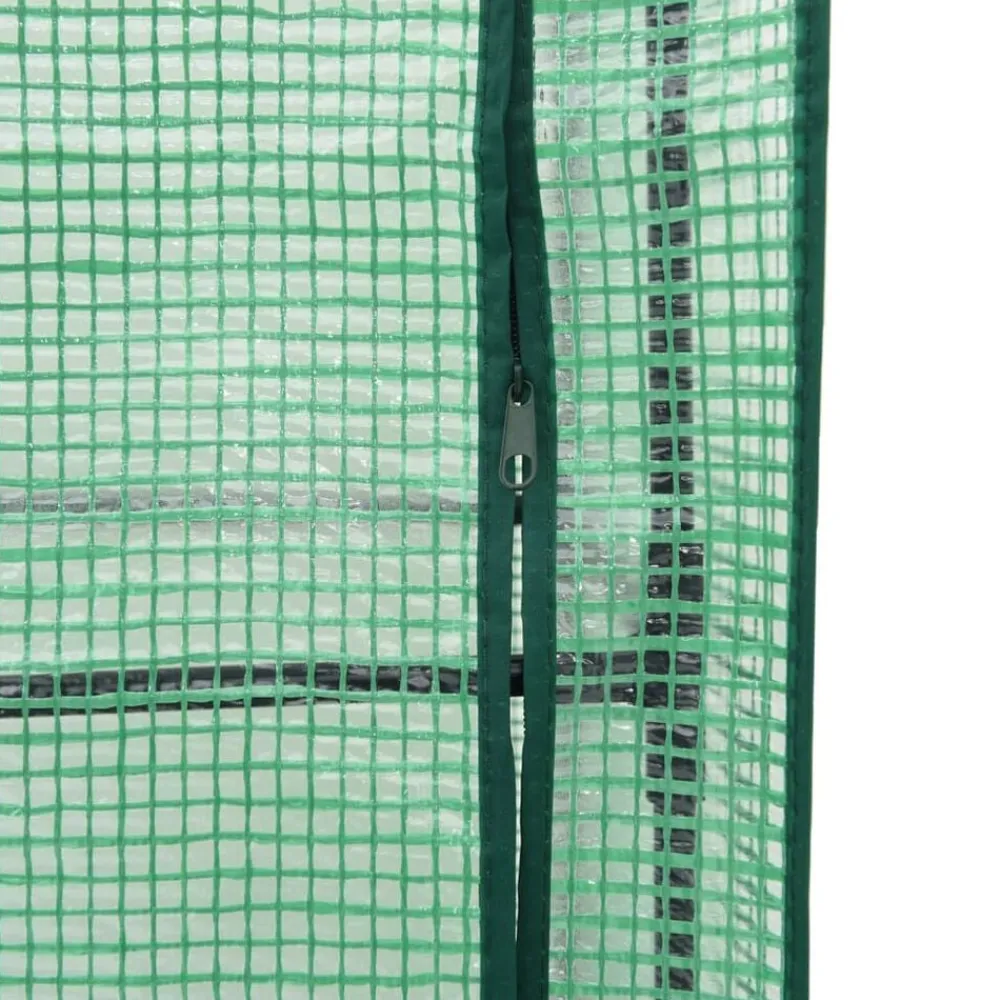 vidaXL Jardín-Arriate con cubierta invernadero aspecto ratán 40x40x140 cm