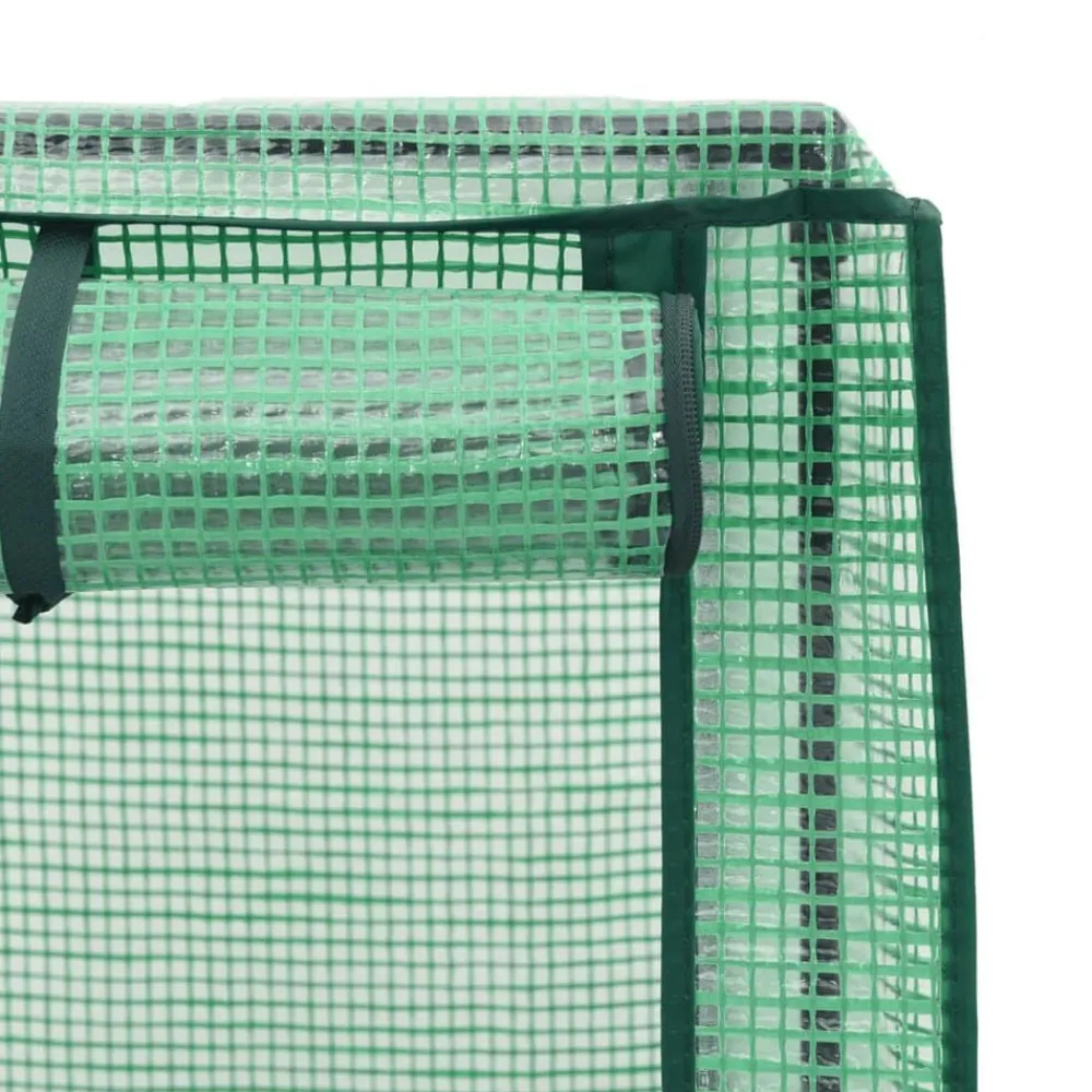 vidaXL Arriate con cubierta invernadero aspecto ratán 40x40x140 cm Gris claro New