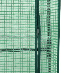 vidaXL Arriate con cubierta invernadero aspecto ratán 40x40x140 cm Gris claro New